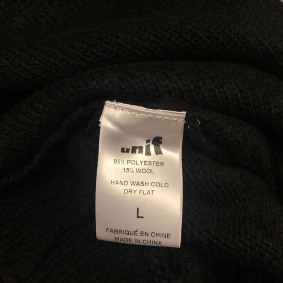 New UNIF Black Everyday Bliss Sweater - Size L - Picture 6 of 7